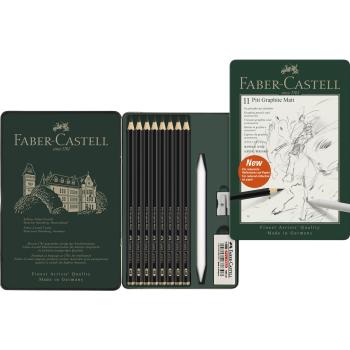 Preview: Faber-Castell Pitt Graphite Matt 11er Metalletui